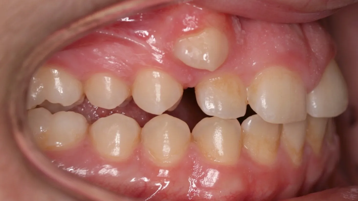 Before treatment: Crowding
